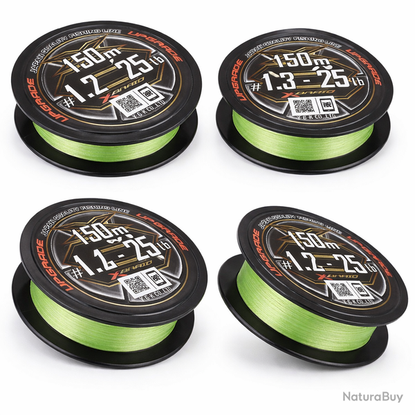 Tresse Upgrade X8 PE 2.0 - 40 LB - 150 M, Chartreuse