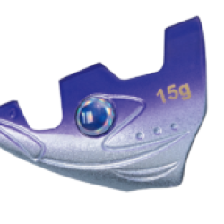 T&ecirc;te Plomb&eacute;e Egizo Tip Run Sinker 15GR, 003 Purple/silver