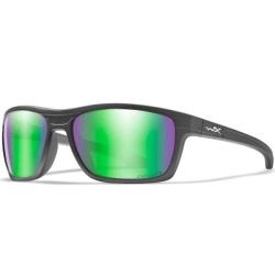 Lunettes Kingpin Captivate Polarized Green Mirror / Matte Graphite Frame