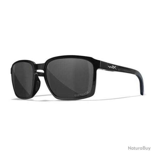 Lunettes Alfa Captivate Polarized Smoke Grey / Gloss Black Frame