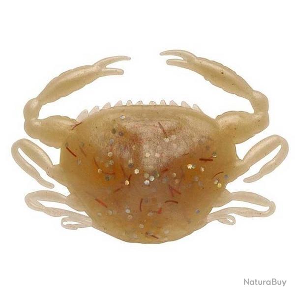 Leurre Souple Berkley Gulp! Saltwater Peeler Crab - 5cm (X5) 5CM, Amber Glow