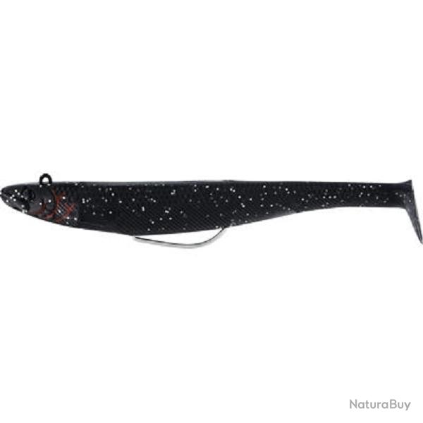 Leurre souple Magic Minnow Weedless Jig 28g 12.5CM-28GR, Black Silhouette