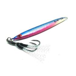 Leurre Aiya Tana Jig Slender 30g 9CM-30GR, 04 Blue Pink Tail Glow