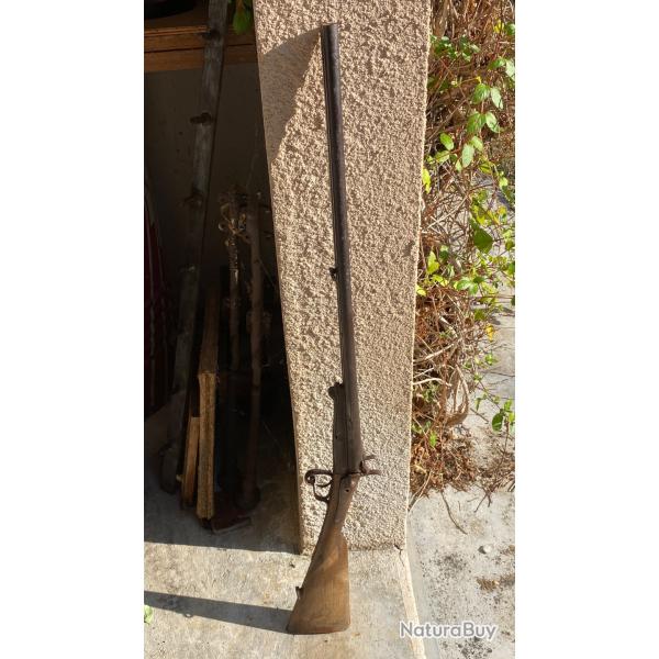 FUSIL A  BROCHE CAL  12 CANON ACIER LEBEL