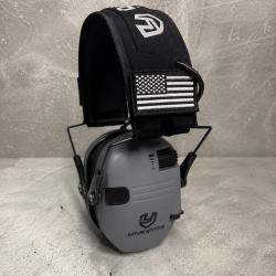 Casque antibruit &eacute;lectronique grey - Protection auditive - Neuf