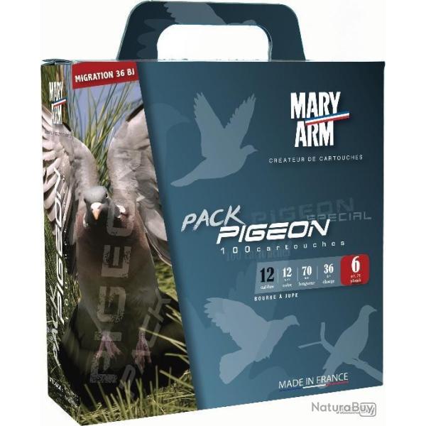 Cartouches MARY ARM PACK PIGEON 36 - Cal 12/70 36GR N�6 X100