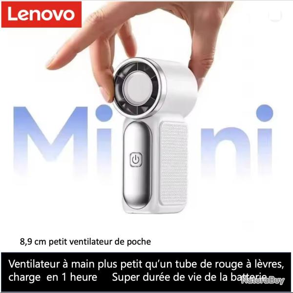 Ventilateur portable  Mini, 5 vitesses r�glables, rechargeable par Type-C, affichage num�rique
