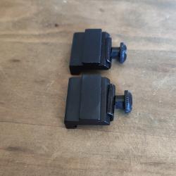 Adaptateur de Rail Picatinny QD Weaver 20mm &agrave; 11mm