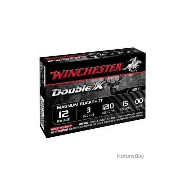 Chevrotines Winchester Double X Buckshot Cal.12/89 15grains PAR 20