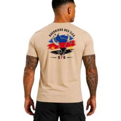 T-shirt &laquo; Guerriers des &Icirc;les &raquo; - 976 Mayotte - Coton 190 g (coyote) XL/112