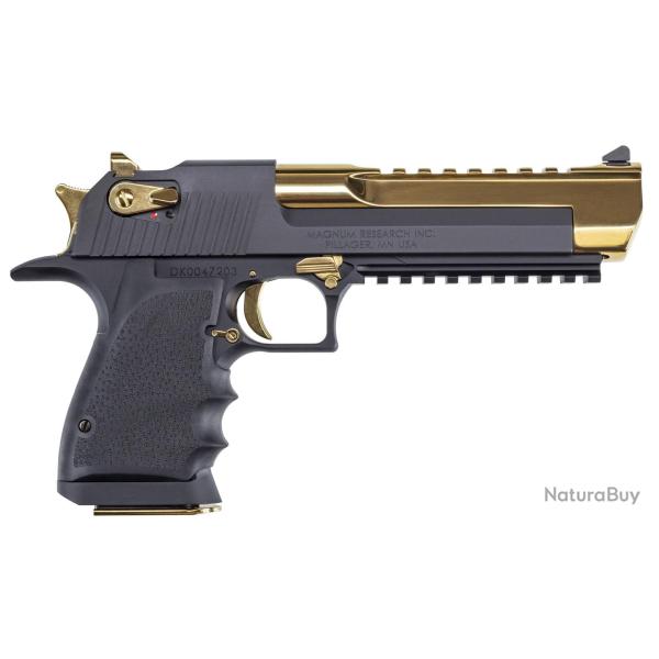 PISTOLET DESERT EAGLE ALU BLACK/GOLD CALIBRE 44MAG 6"