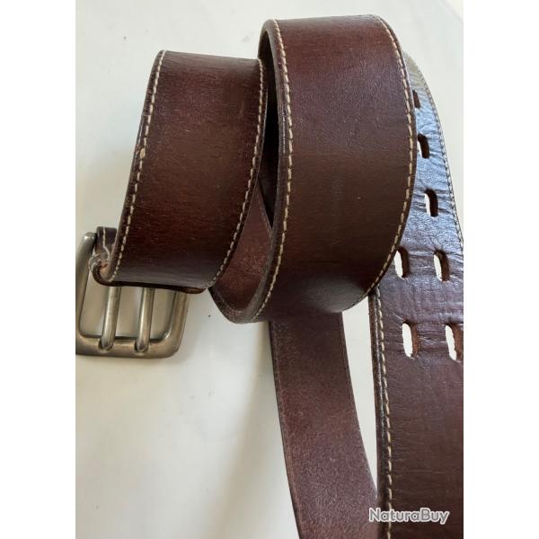 Ceinture en cuir marron t100