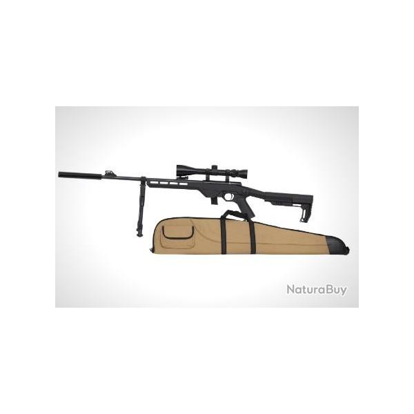 Pack carabine CITADEL trakr sniper cal.22lr + 3-9X40 + fourreau + silencieux + bipied