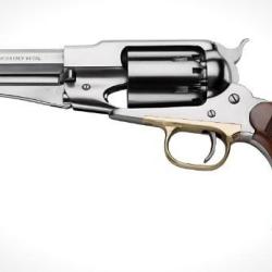 Vente flash ! Pistolet poudre noire F.LLI PIETTA cal.44 pn 1858 rm inox new sheriff quadrill&eacute;e