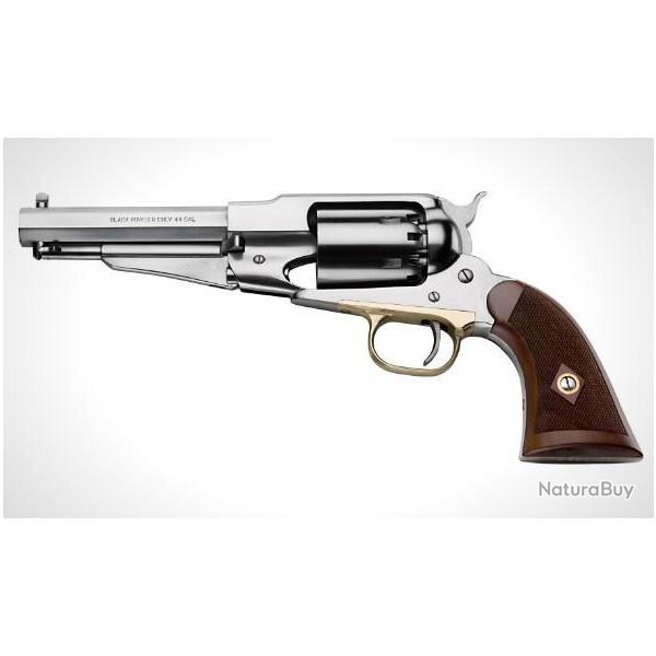Vente flash ! Pistolet poudre noire F.LLI PIETTA cal.44 pn 1858 rm inox new sheriff quadrill�e