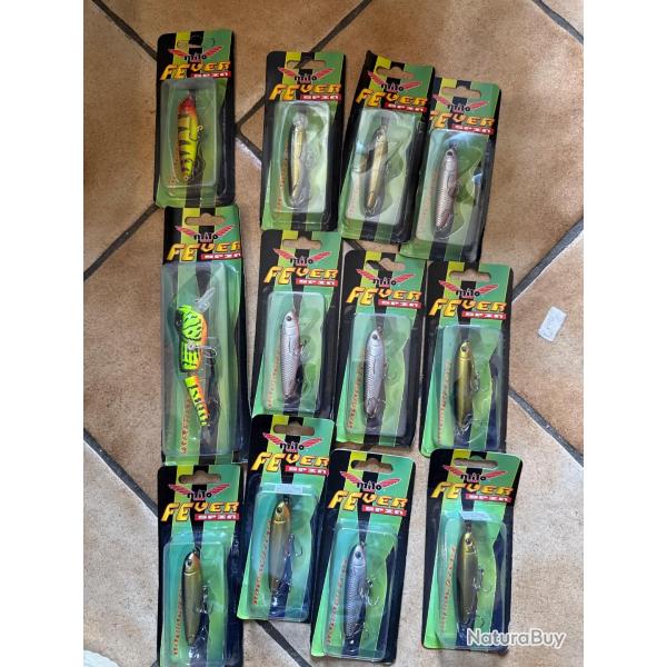 op� ! Lot de 12 leurres durs Milo