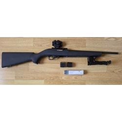 RUGER 10/22 Tactical crosse HUGUE - Filet&eacute;e + accessoires
