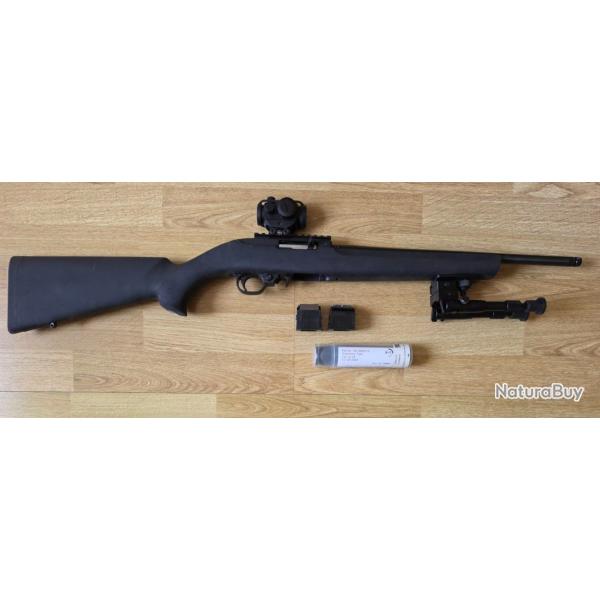 RUGER 10/22 Tactical crosse HUGUE - Filet�e + accessoires