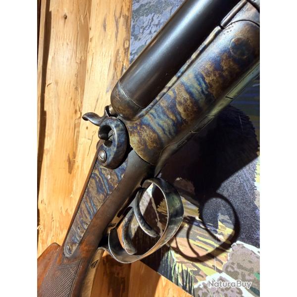 ENCHERES 1� - FUSIL A CHIENS EXTERIEURS LIEGEOIS - 12/65