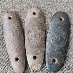 Lot de 3 anciennes plaques de couche L'abeille Darne et Manufrance