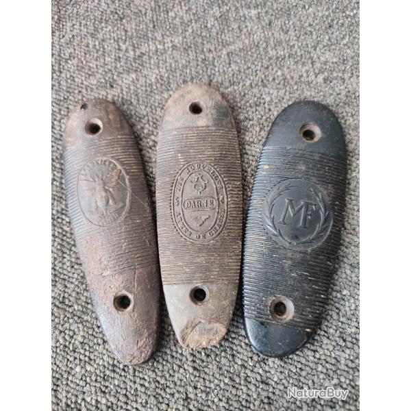 Lot de 3 anciennes plaques de couche L'abeille Darne et Manufrance