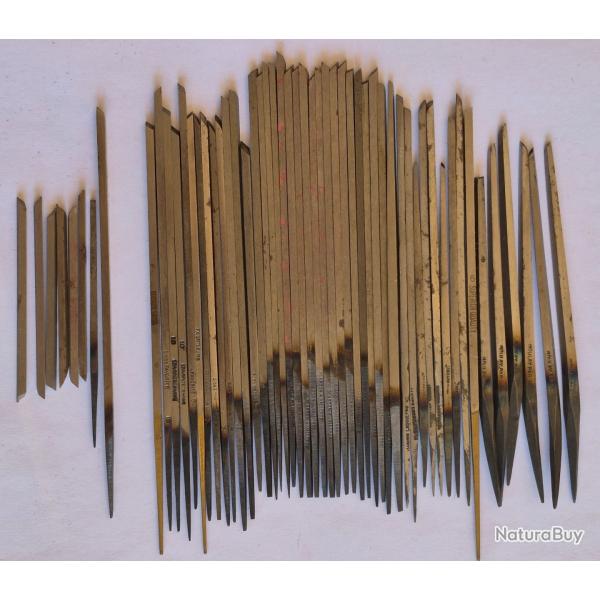 Lot 47 burins de graveur sans manches Boulay, Glardon, Favorite, Lecoultre, Etc