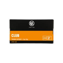BOITE DE .22LR CLUB 2.6G 40GR X50 - RWS NEUF U UNIQUE