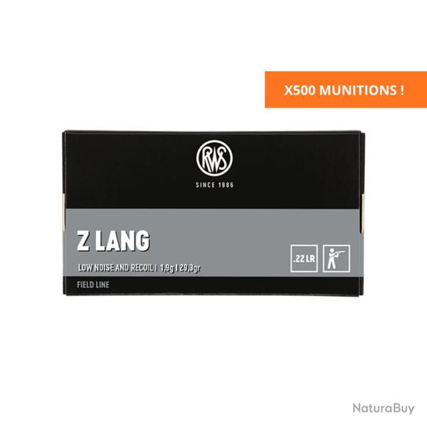 BOITE DE .22LR Z LANG 1.9G 29.3GR X500 - RWS