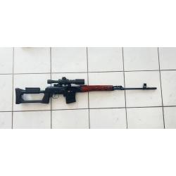 SVD Dragunov TIGR vrai bois de dragunov cal 7.62x54r avec lunette Cat.C 2+1