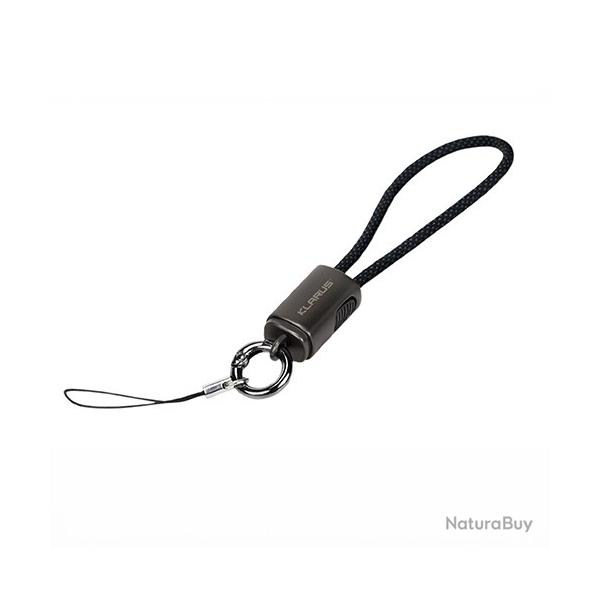 C�ble USB-C dragonne Klarus KC01 65W - Transfert 480Mbps - Nylon Tress�