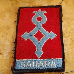 Sahara insigne tissu doubl&eacute; Guerre Alg&eacute;rie Tunisie m&eacute;hariste l&eacute;gion cavalerie dromadaire 1950 1967