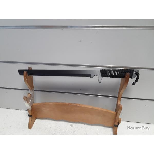 Dague ninja 47cm noire et rouge