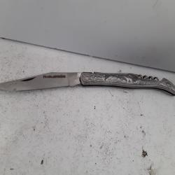 Couteau metal Pradel auvergne 22cm + tire bouchons