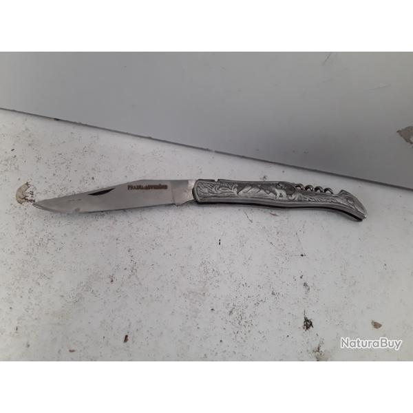 Couteau metal Pradel auvergne 22cm + tire bouchons