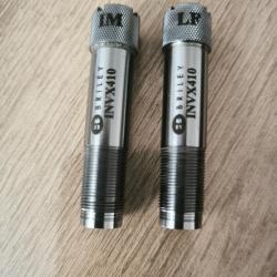 lot de deux chokes briley pour browning invector plus calibre 410 3/4 et ligth full