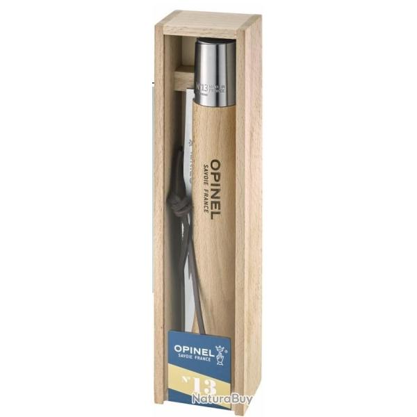 Couteau fermant Opinel le Plumier N�13 manche h�tre lame 22cm
