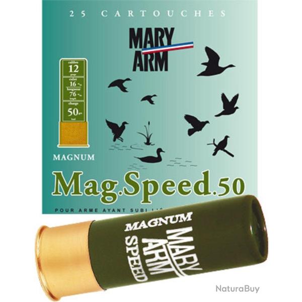 Cartouches MARY ARM - MAG.SPEED.50 - Cal12/76 - 50gr - N�6 - BJ - X25