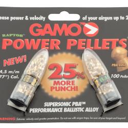 Plombs PBA RAPTOR - MORE VELOCITY 4,5 mm - GAMO - PBA RAPTOR