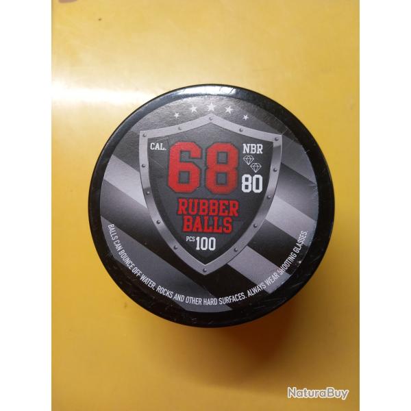 Ruber balls boite de 100 cal.68
