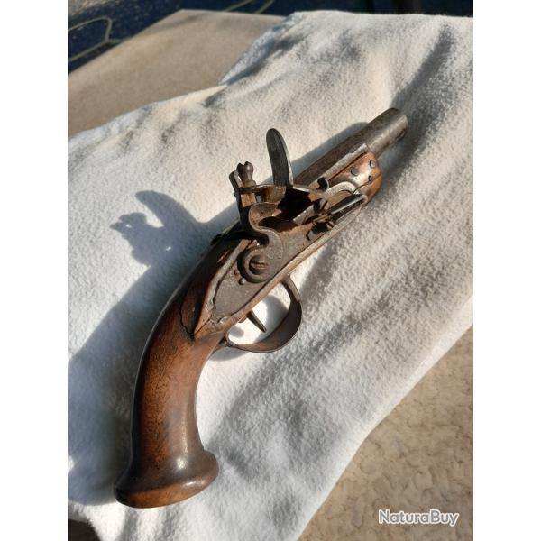 Pistolet � silex de voyage