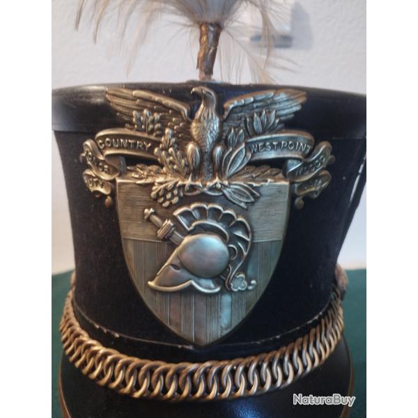 Shako Amercican de cadet West Point  fin du XIX