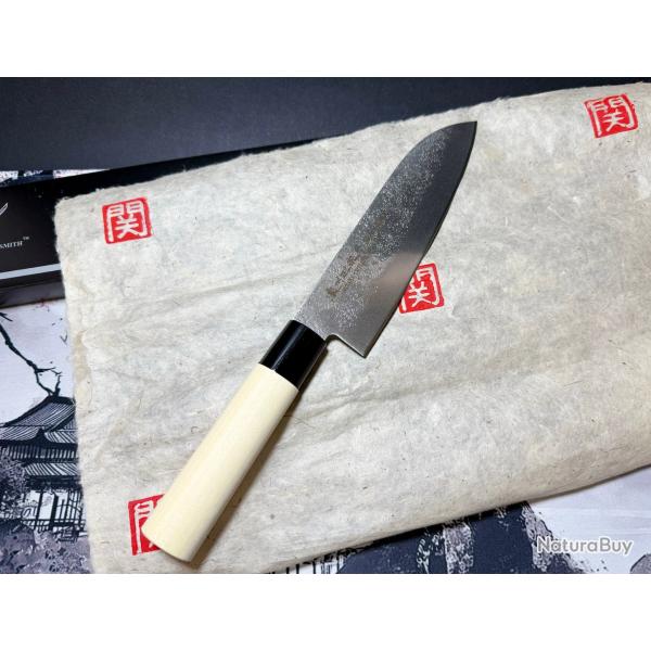 Satake SWORD SMITH - Couteau de cuisine - Santoku - Acier - Japon - Santoku forg� japonais