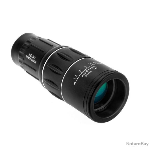 Monoculaire 16x52 Double Mise Au Point Optique Fort Grossissement Observation Nature Randonn�e