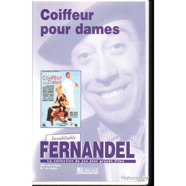 coiffeur pour dames 1952  fernandel com�die  vhs �ditions atlas