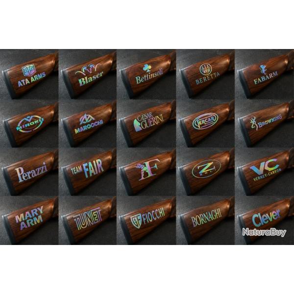 1 STICKER autocollant LOGO DE CROSSE HOLOGRAPHIQUE  -TOUTES MARQUES - QUALIT� PREMIUM !