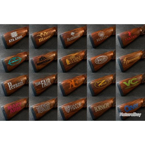 1 STICKER autocollants LOGO DE CROSSE FUSIL - TOUTES MARQUES - QUALIT� PREMIUM - EXP�DITION 24H