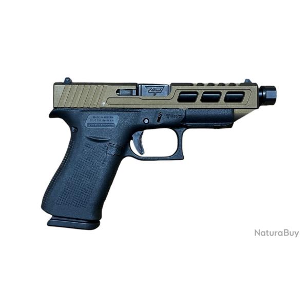 Glock Zaffiri Custom 48 ZPS.2 Burnt Bronze - Canon Filet� Noir 9x19