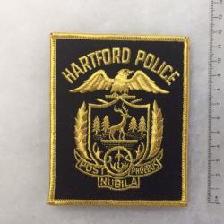 WW2 ETATS-UNIS US POLICE Insigne brod&eacute; PATCH POLICE AMERICAINE HARTFORD POLICE