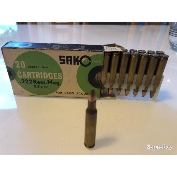 Balles 222 Remington Magnum