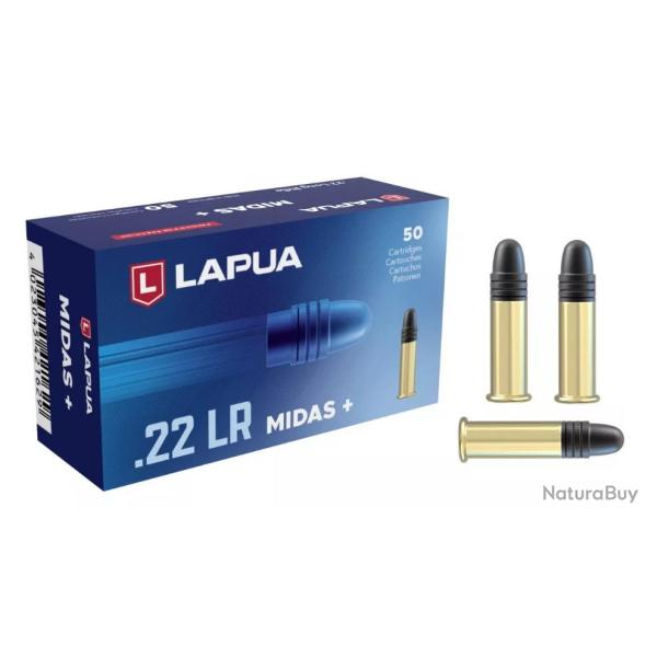 MUNITIONS LAPUA CALIBRE 22LR MIDAS+ 40gr - 2.6g x50
